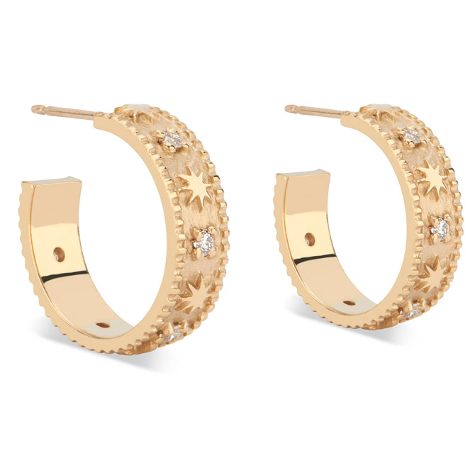 Pamela Zamore Star Classic hoop earrings