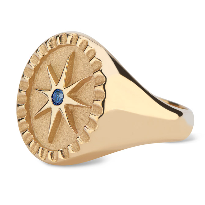 Pamela Zamore Star signet ring