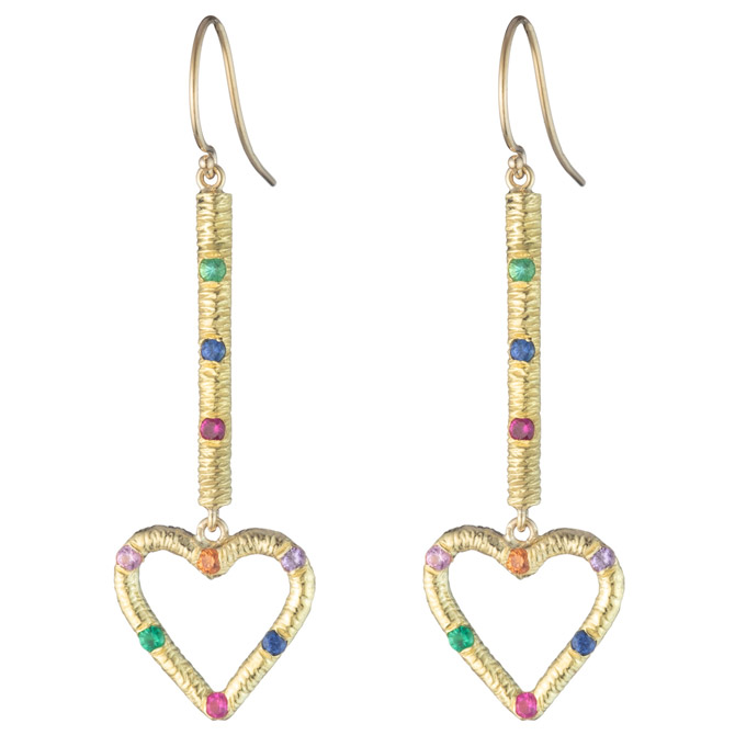 Brent Neale heart drop earrings Brent Neale heart drop earrings