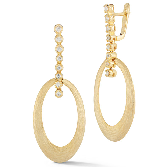 I. Reiss gold oval earrings I. Reiss gold oval earrings