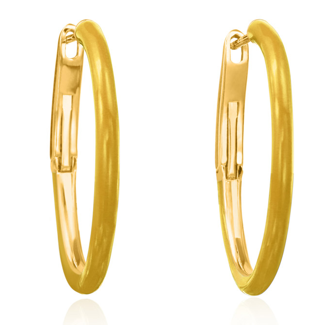 Nina Runsdorf mini enamel hoop earrings