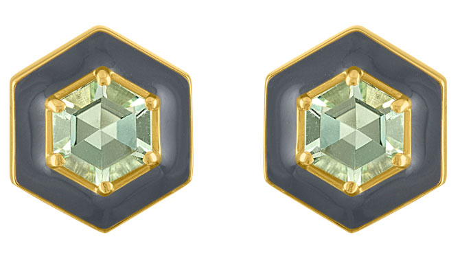 Amy Glaswand Hex enamel studs Amy Glaswand Hex enamel studs