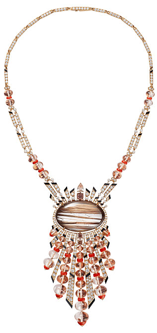 Cartier magnitude rutilated quartz necklace