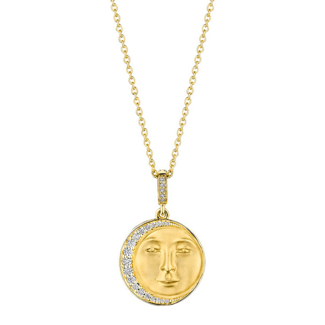 Penny Preville Man in the Moon Medallion necklace Penny Preville Man in the Moon Medallion necklace