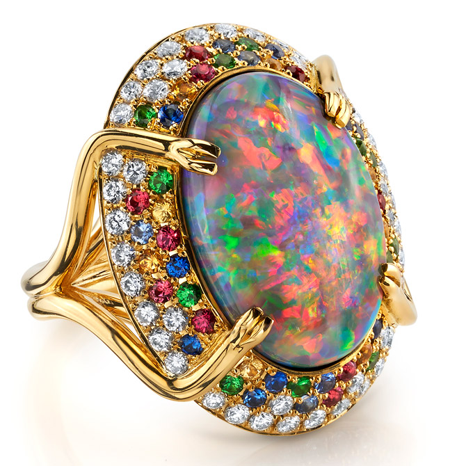 Omi Prive opal cocktail ring Omi Prive opal cocktail ring