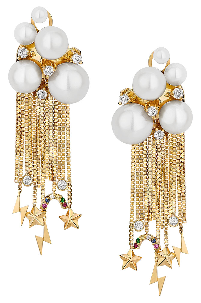 Aron Hirsch nuage earrings with pearls