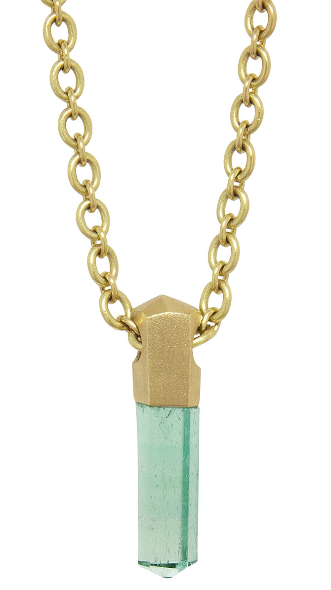 Irene Neuwirth emerald crystal necklace