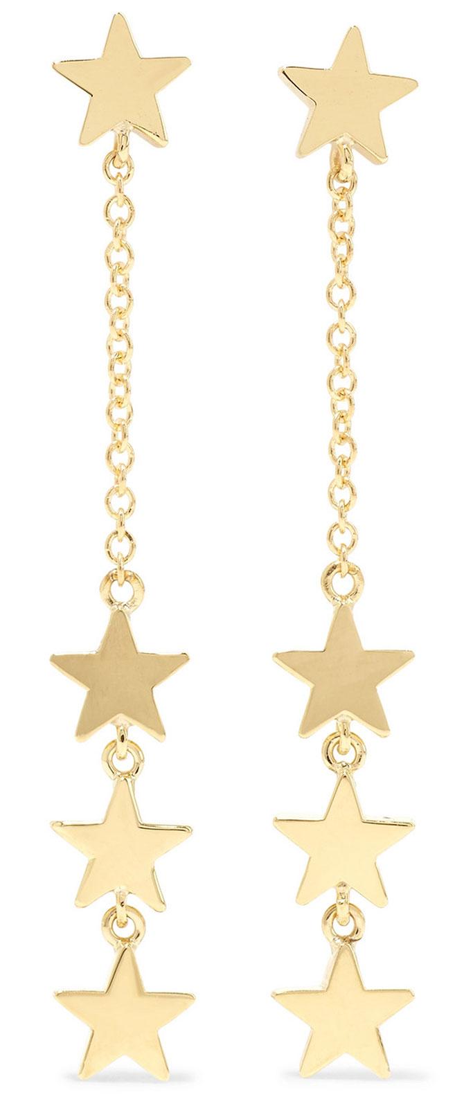 Jennifer Meyer four star gold earrings