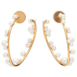 Lauren x Khoo orb earrings with pearls