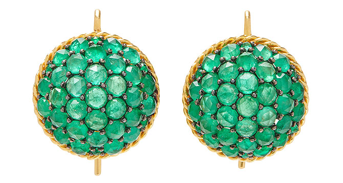 Parulina emerald earrings