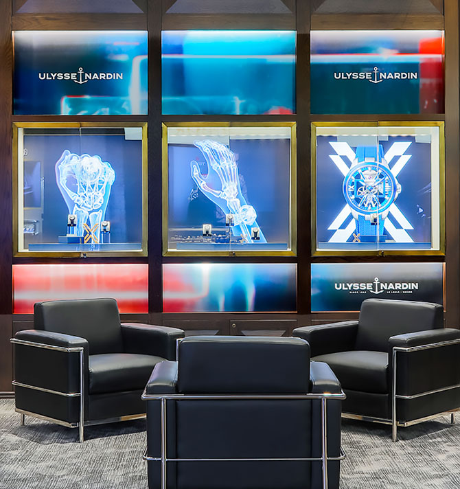 Ulysse Nardin pop up Watches of Switzerland