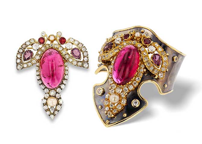 Elie Top antique brooch transformed into cuff