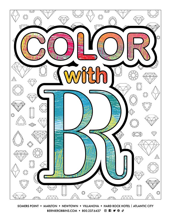 Bernie Robbins coloring book cover Bernie Robbins coloring book cover