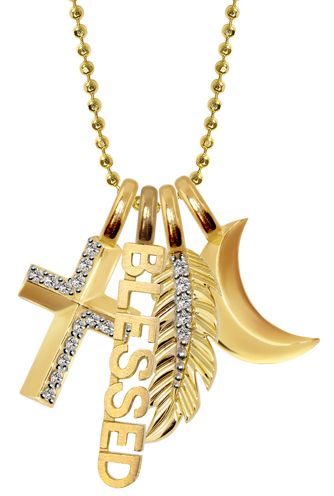 Alex Woo mini X Cluster necklace