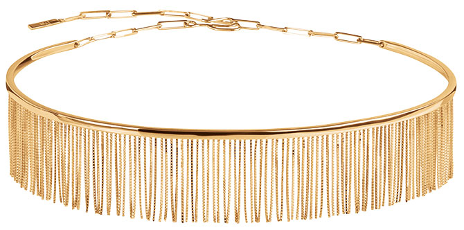 Jack Vartanian love NY fringe gold choker