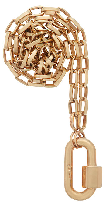 Marla Aaron chubby medium lock on biker chain