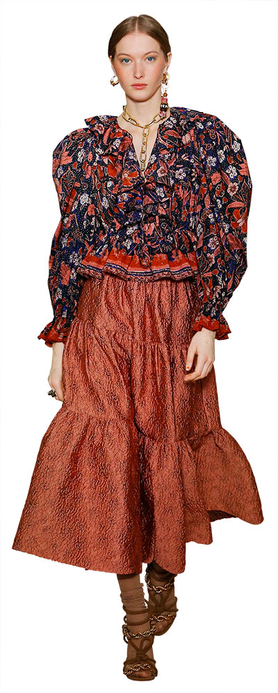 Ulla Johnson fall 2020 runway model