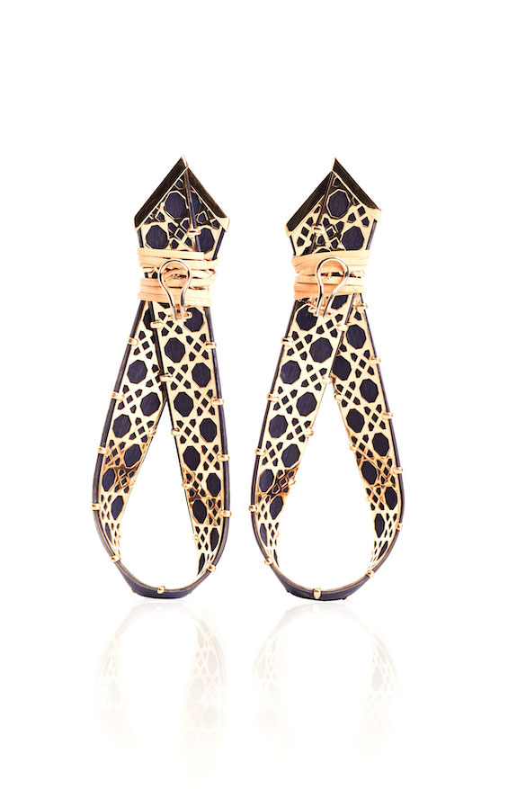 Silvia Furmanovich caning motif earrings Silvia Furmanovich caning motif earrings