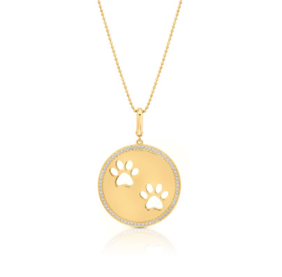 Graziela Paw Circle pendant Graziela Paw Circle pendant