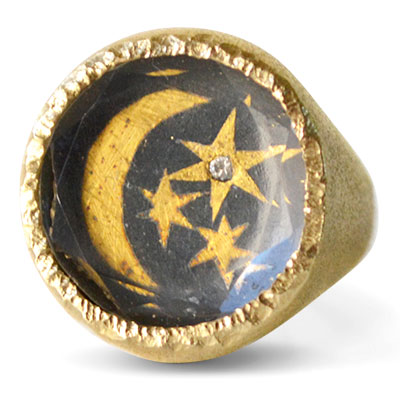 Acanthus celestial sky talisman signet ring Acanthus celestial sky talisman signet ring