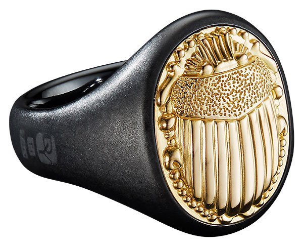 David Yurman petrvs scarab signet ring