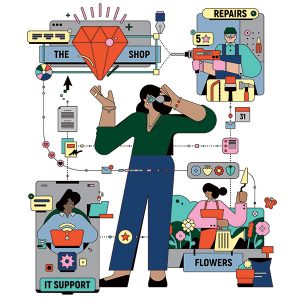 Gig economy illustration