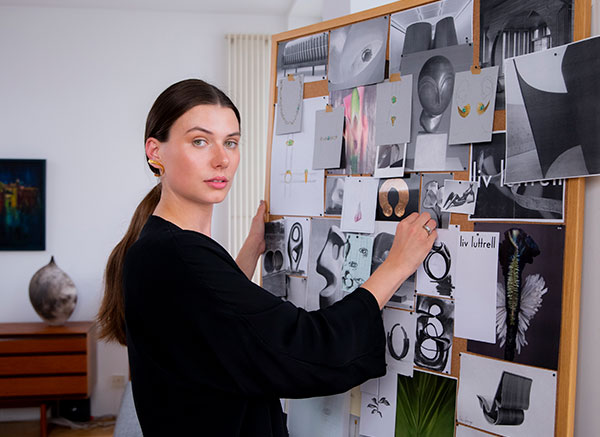 Liv Luttrell in her studio Liv Luttrell in her studio
