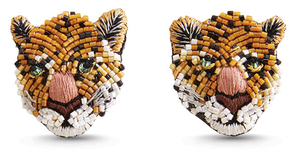 Mignonne Gavigan leopard studs Mignonne Gavigan leopard studs