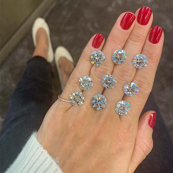 Stephanie Gottlieb with 5 carat diamonds