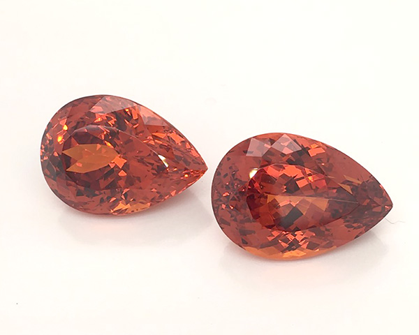 AGTA Best of Show spessartite garnets AGTA Best of Show spessartite garnets