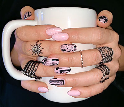 Adornment and Theory employee manicure