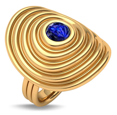 Almasika universum ring with sapphire Almasika universum ring with sapphire