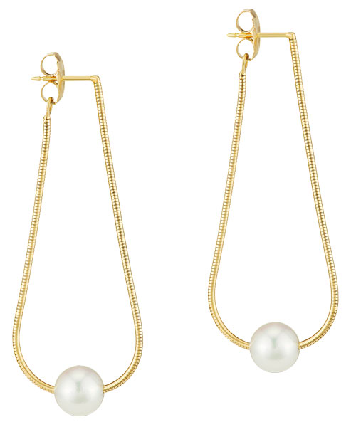 Assael akoya pearl silk earrings