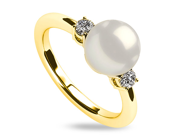 Baggins south sea pearl solitaire ring