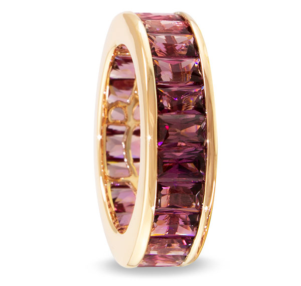 Bellarri rhodolite eternal love ring