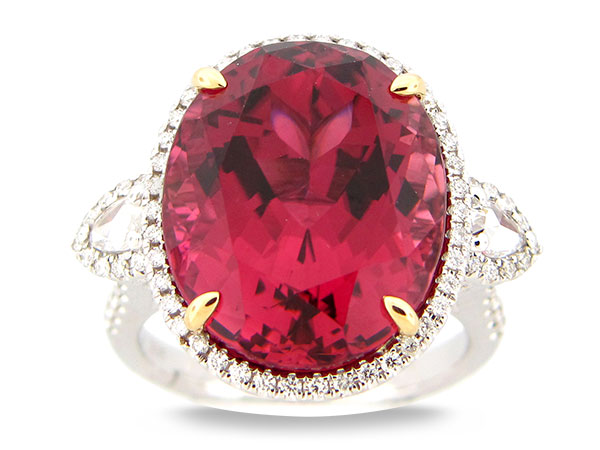 Dilamani rubellite ring