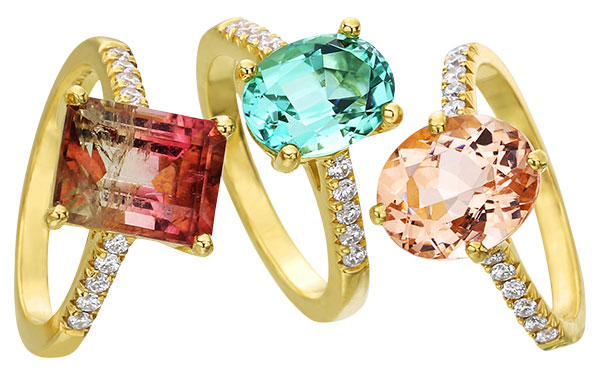Lauren K pastel ring trio Lauren K pastel ring trio
