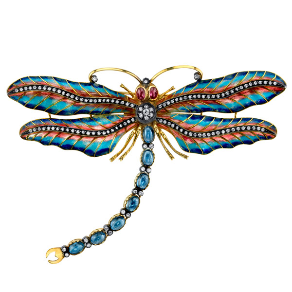 Lord Jewelry Majestic dragonfly brooch