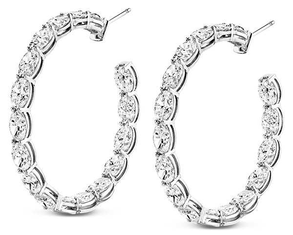 Norman Silverman oval cut diamond earrings Norman Silverman oval cut diamond earrings