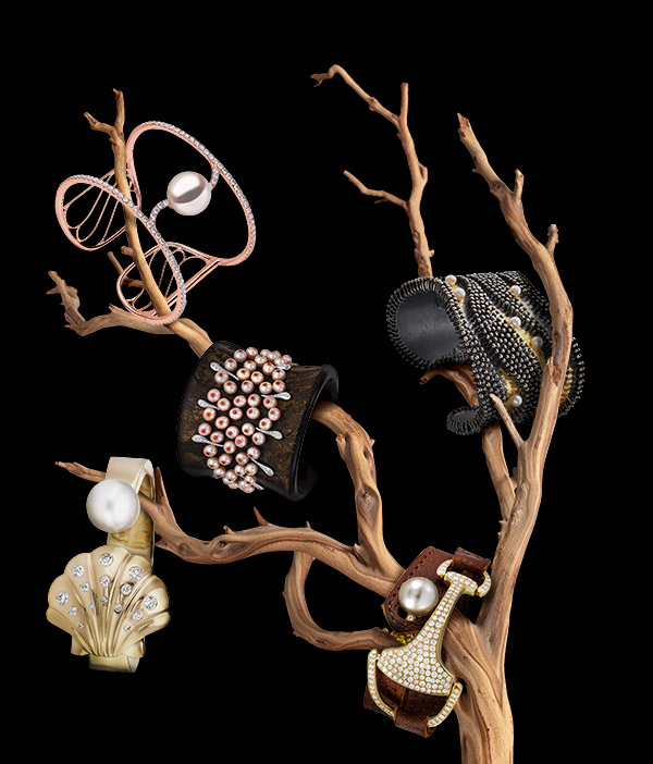 Pearl statement cuffs