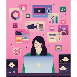 Social Media illustration