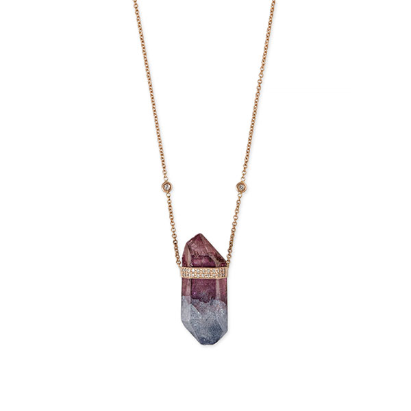Jacquie Aiche Wildest Dreams aura quartz crystal necklace
