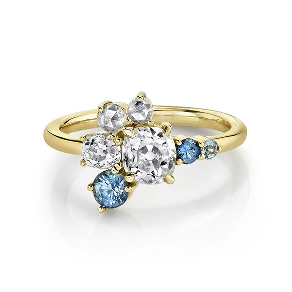 Marrow Fine Jewelry old mine cut cluster engagement ring