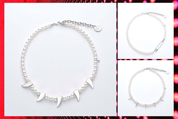 CDG Mikimoto necklaces