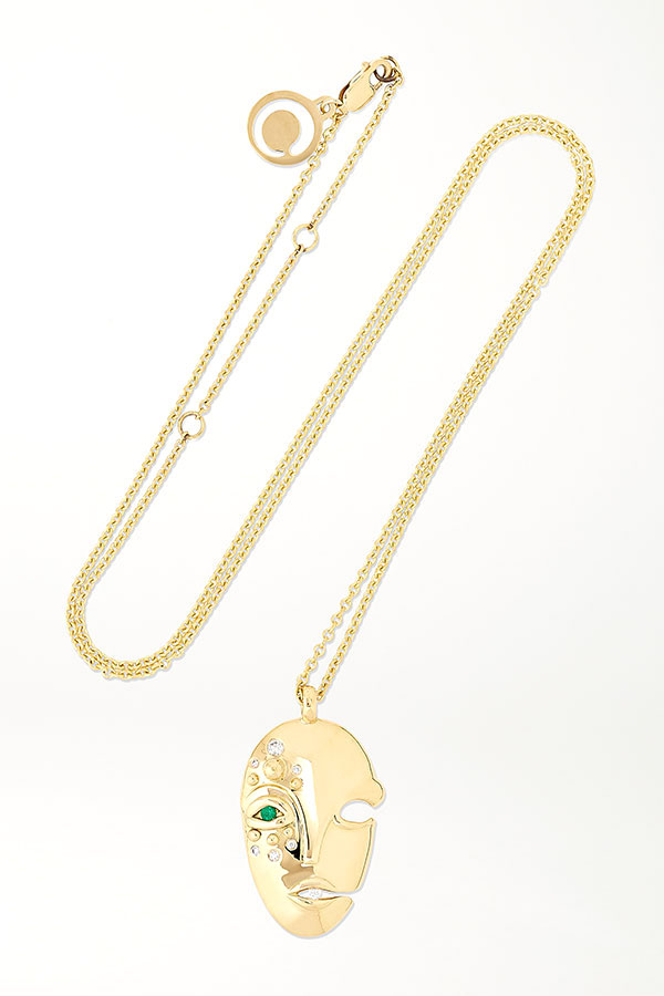 Muzo Khiry mask necklace Muzo Khiry mask necklace