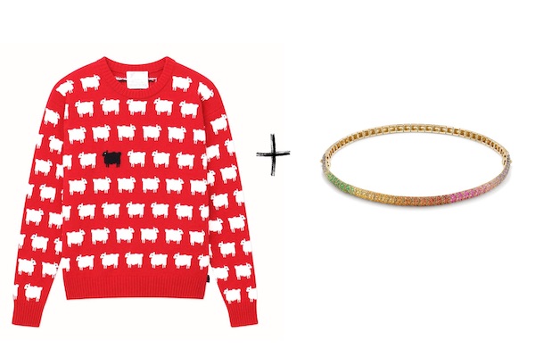 Rowing blazers sheep sweater Robinson Pelham choker