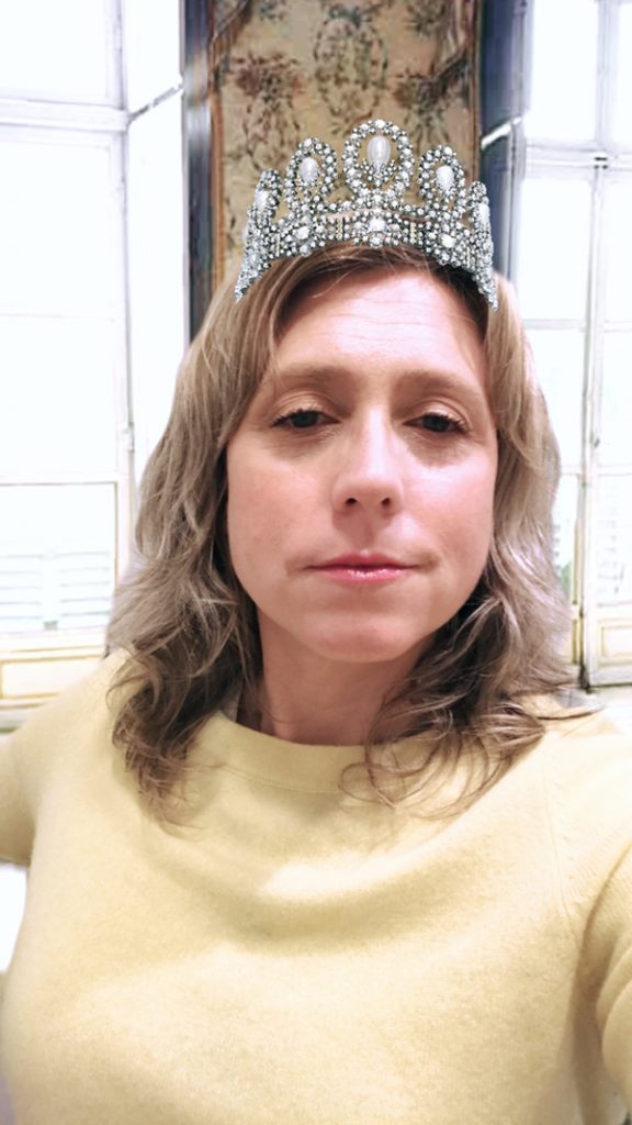 Amy in Sothebys tiara