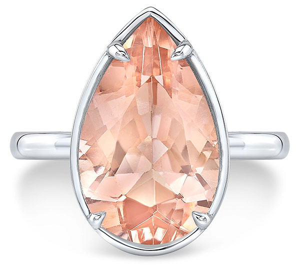 Anye lennox pear morganite ring