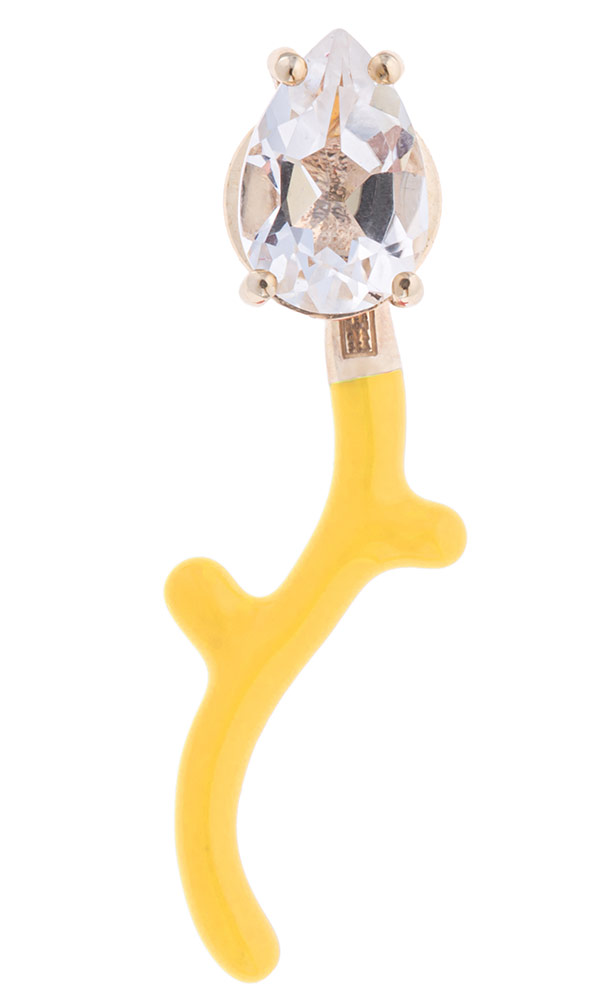 Bea Bongiasca Foxy single yellow earring