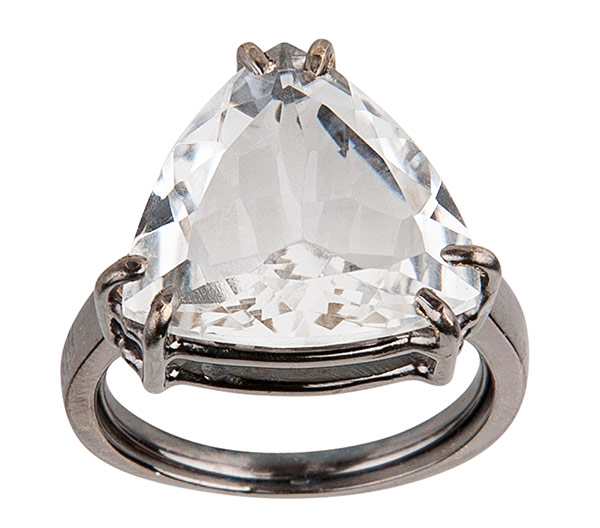 Bounkit rhodium plated ring